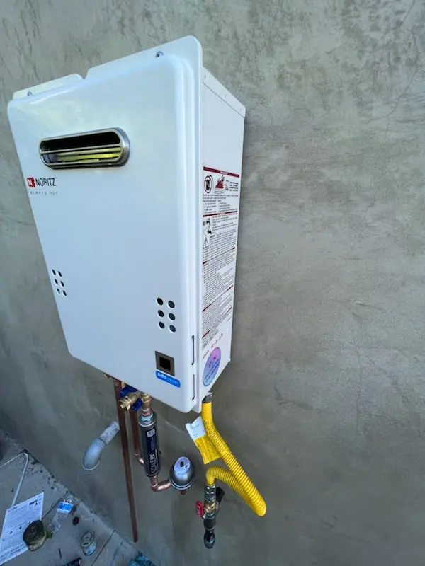 Tankless water heater installation for Sunridge Canyon homes